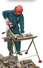 Portek Logmaster Folding Heavy Duty Log Saw Horse Bench Firewood Holder 125kgMAX