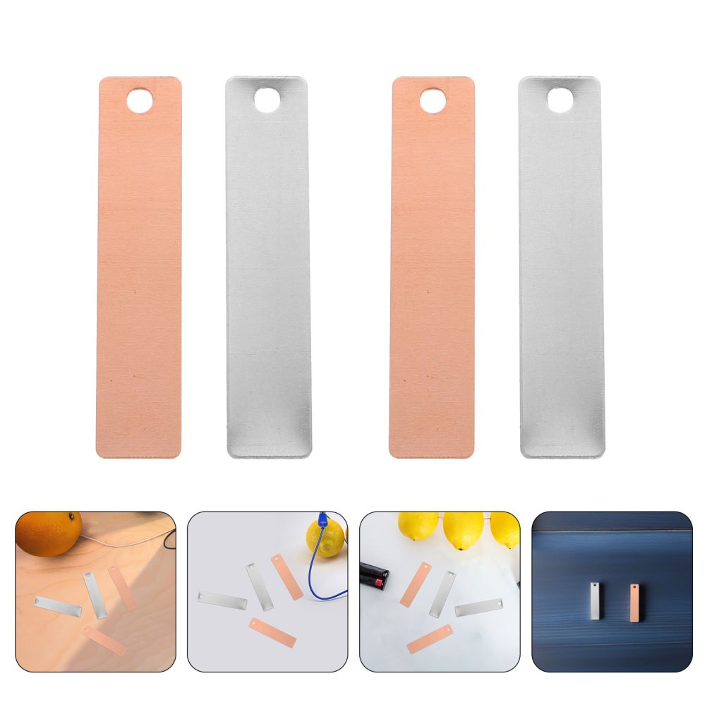36 Pairs High Purity Copper Zinc Electroding Strips Fruit Battery Science