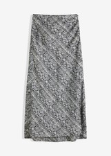 Rock Satin Gr. 44 Schlange Bedruckt Damen Midi-Skirt Abendrock Neu*