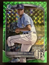 GARY GILL HILL 2025 BOWMAN CHROME 1ST GREEN GEOMETRIC RAYS /99 
