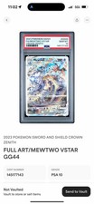 PSA 102023 POKEMON SWORD SHIELD CROWN ZENITH GG44 FULL ART/MEWTWO VSTAR