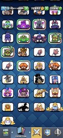 CR 70 LVL | 54 MAXED CARDS | 11K+ Trophies | 70K+ GOLD | 140 Emotes | CHEAP