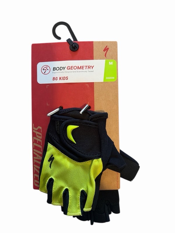 Specialized Body Geometry BG Unisex Kids Cycling Gloves M Black/Yellow Slip-On