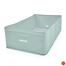 Ingenuity Tuckaway Toddler Tub Converts Shower to Tub - Sage Green