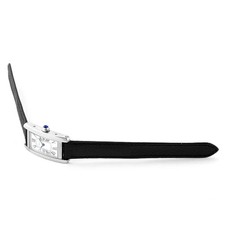 CARTIER Tank American SM WSTA0016 SS x Leather 34.8mm x 19.0mm Silver Dial [Watc 2