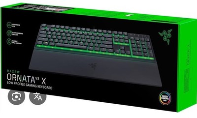 RAZER Ornata V3 X German Layout Schwarz Gaming-Tastatur 1000Hz Ultrapolling
