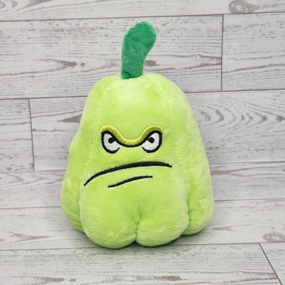 Plants vs Zombies 6'' Green Squash Plush Stuffed Toy w/ String Suction Cup PvZ