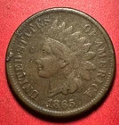 1865 US Indian Head Cent! VF Details! Civil War Days! Old US Coin!