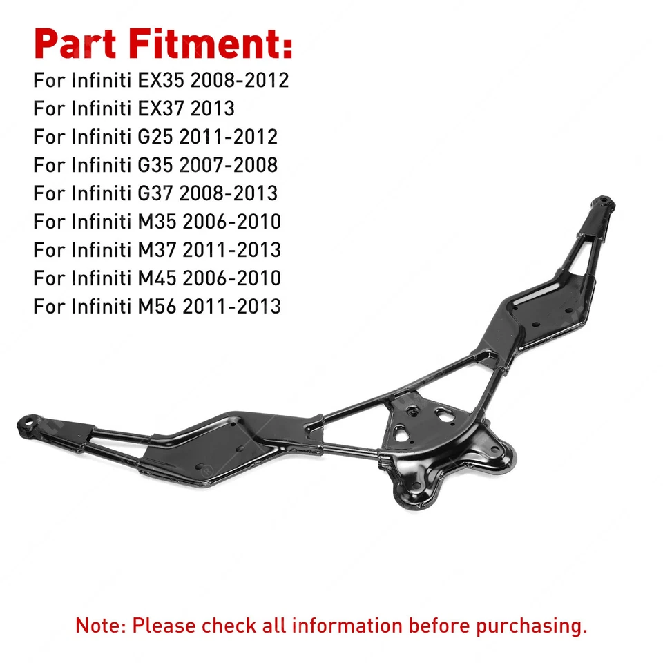 Front Crossmember 544B2-EG300 For Infiniti EX35 EX37 G25 G35 G37 M35 M37 M45 M56 Foto 3 de 4