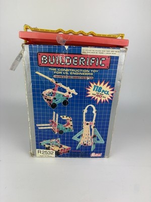 Vintage Redbox Builderific Construction Building Set Boxed