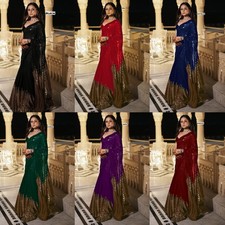 Saree Blouse Bollywood Party Wear Indian Pakistani New Sari Wedding Designer