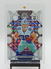 2023 Panini Mosaic Rookies White Mosaic Luke Schoonmaker #344 Rookie RC /25 