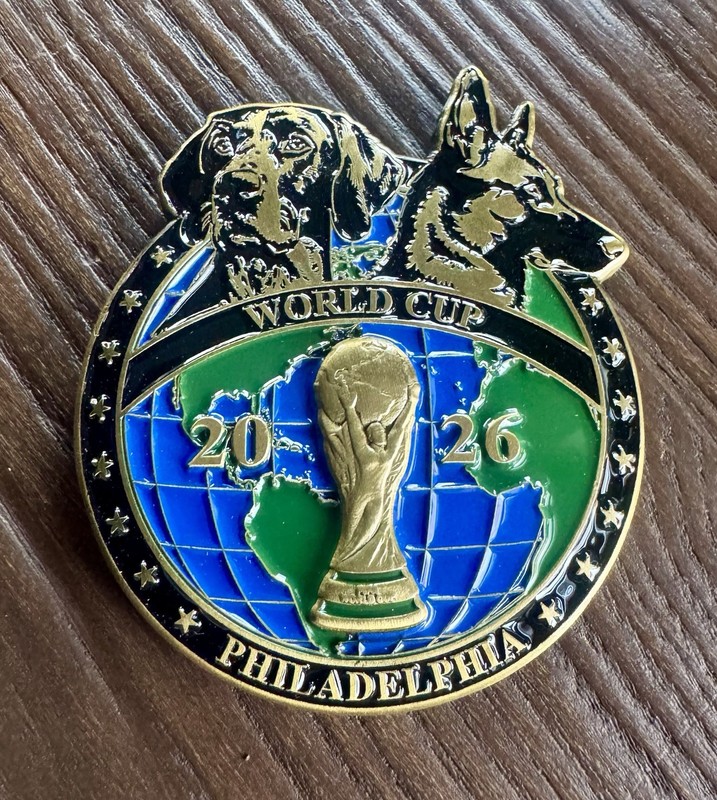 FIFA 2026 Philadelphia Septa Transit Police K9 Unit Challenge Coin Philly