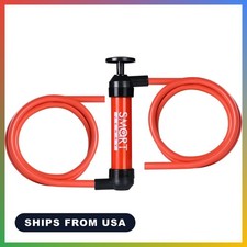 Manual Fuel Transfer Pump, Gas Siphon Pump for Gasoline, Hand Siphon Pump