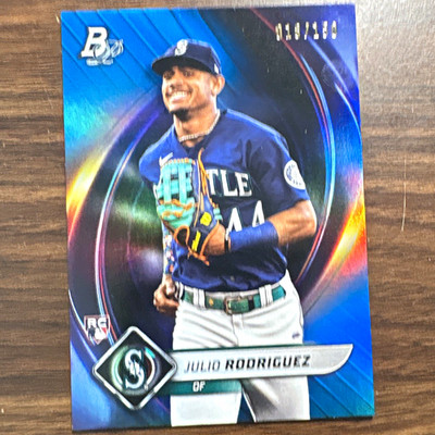 Topps 2022 Bowman Platinum Julio Rodriguez RC #41 Blue /150 Mariners