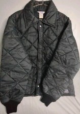 Big Smith Quilted Chore Coat Jacket Men's No Tag Size Black Insulated