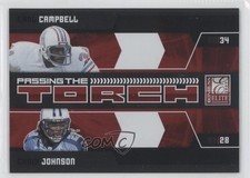 2009 Donruss Elite Passing the Torch Red Earl Campbell Chris Johnson #8 HOF 0l2