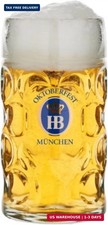 1 Liter HB Oktoberfest Edition Dimpled Glass Beer Stein