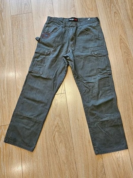 Men Wrangler Jeans Green Cotton Other