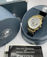 Citizen Eco-Drive Perpetual Calendar 8700 Calibre E870-S015332 Gold Tone Watch