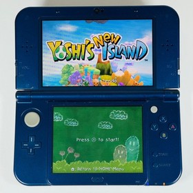 New Nintendo 3DS XL LL Metallic Blue Console *Bright Spots* w/Extras - US Seller