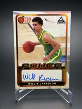 2021-22 Leaf Pro Set Power Basketball - Will Richardson - Bronze ARC Auto Oregon