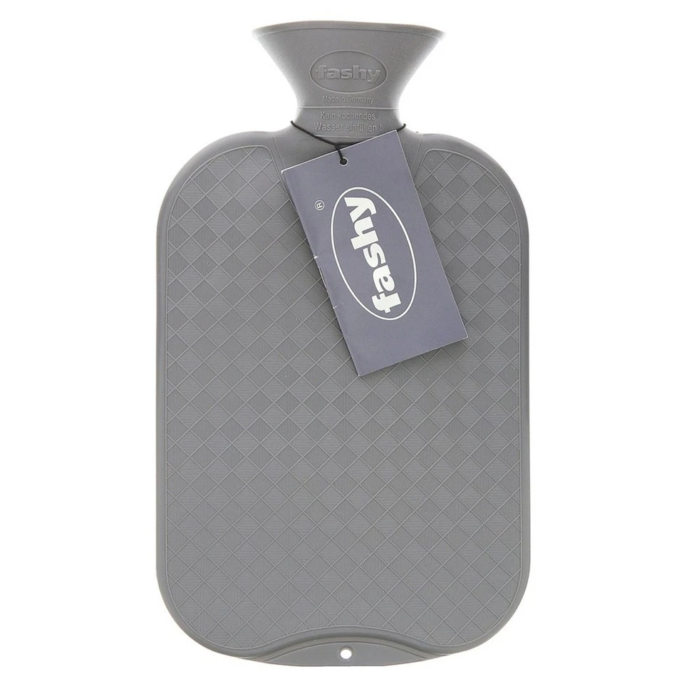 Garrafa de água quente lisa antrazita Fashy 2,0 litros - Imagem 3 de 4