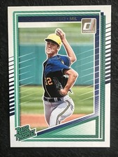 2025 Panini Donruss Rated Prospects Jacob Misiorowski RC #128 Milwaukee Brewers