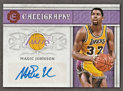 Magic Johnson 2016 Excalibur Autograph Auto #31/149 Los Angeles Lakers HOFer
