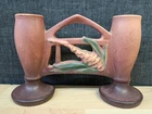 Roseville Pottery Double Bud Vase