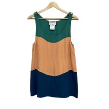 CHANEL P47830 Green Orange Navy Women's Tunic