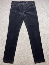 AG Adriano Goldschmied Pants Womens 30R Black Prima Corduroy Skinny USA Made