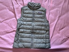 Patagonia Kids Size Large 12 Gray Down Puffer Sweater Vest Zip Sleeveless 68630