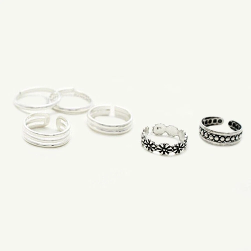 12 PCS Zehenring-Set Fußschmuck Für Freizeitkleidung Fussschmuck Frauen