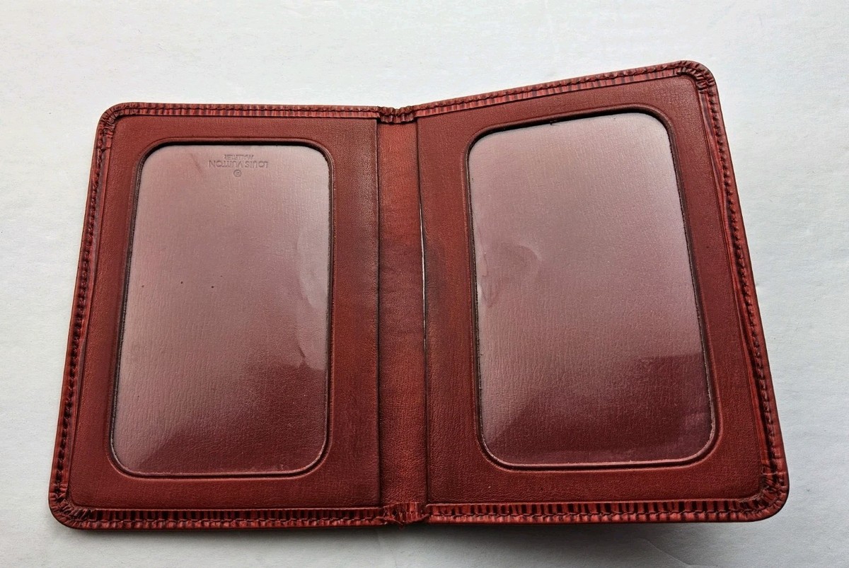Louis Vuitton Red Clear Window Bifold Card Case | eBay