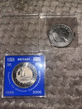 2x 1999-2000 The Millennium Anno Domini Commemorative &pound;5 Coin