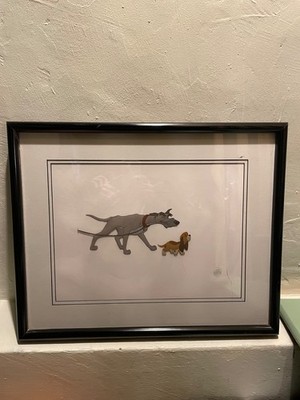 Original production cel of Copper and Chief from Fox and the Hound