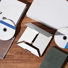 50 Pcs 5 5/8"L X 5"W X 7/16"H Cd Mailer Box Cd Shipping Boxes Corrugated Mailing