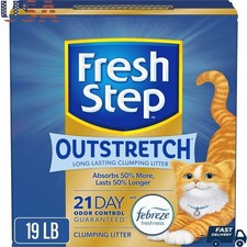 Long Lasting Clumping Cat Litter Febreze Freshness 21 Day Odor Control 19 lbs US