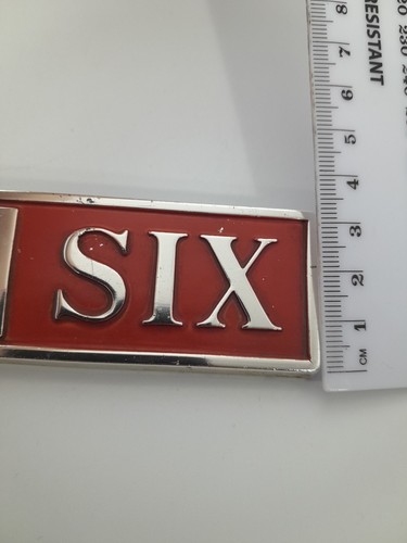 Vintage Wolseley Six Badge Metall Motor Car Body Badge - Bild 16 von 16