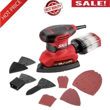 1.2 A Multi-Function Corded Electric Detail Sander & Dust Collection Box New