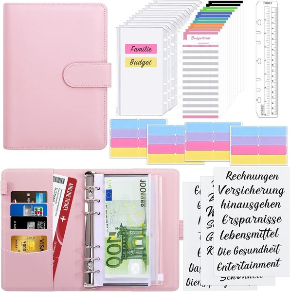 Budget Planner A6 Haushaltsbuch Umschlagmethode Finanzplaner Geld Organizer-image