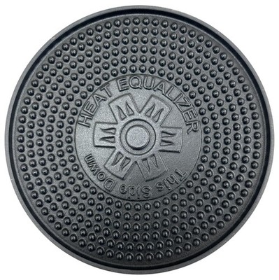 Heat Equalizer-9.25 inch Cast Iron Diffuser 9.25  Plate, Black 