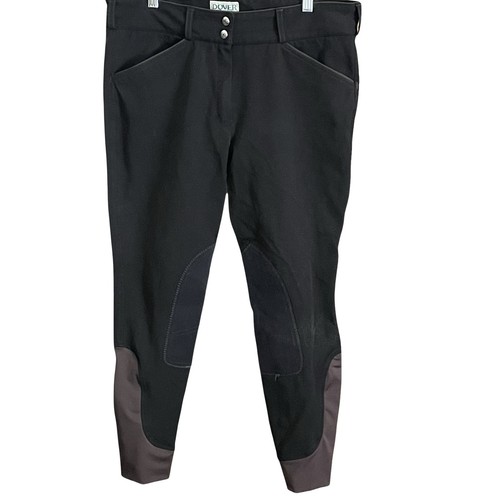 Dover Saddlery Womens Riding Breeches Pants Wine Black Stretch 32 Actual 31x25.5