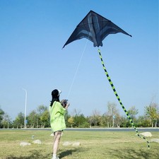 Large Delta Aircraft Kite 2M Outdoor Beach Camping Flying Kite Set