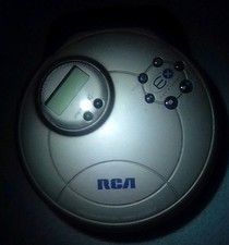 RCA ESP-Xtreme Portable Compact Disc CD PLAYER RP2502 Silver/Blue TESTED WORKS