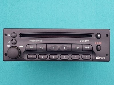 Delco CDR 500 Opel CD Radio blau beleuchtet Frontera Omega Sintra Vectra Zafira