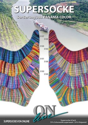 ONline Supersocke 100 Sort. 388 Panama Color Sockengarn 