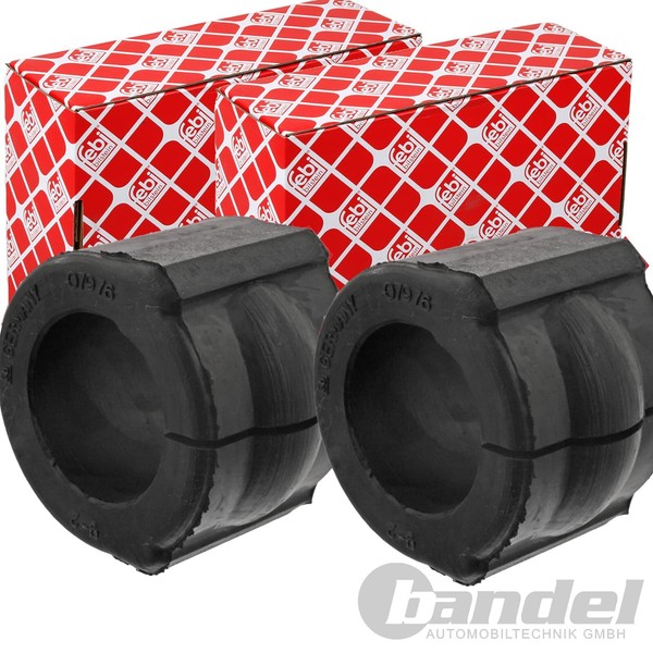 2X febi bilstein 36Mm Stabilager Hinten Beidseitig Passend FÜR Links+Rechts-image