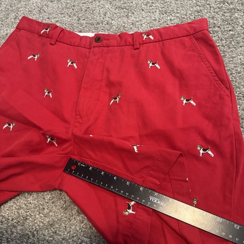 Vintage 90s Ralph Lauren Polo Golf Embroidered Dog Terrier Shorts 38” - Picture 8 of 8
